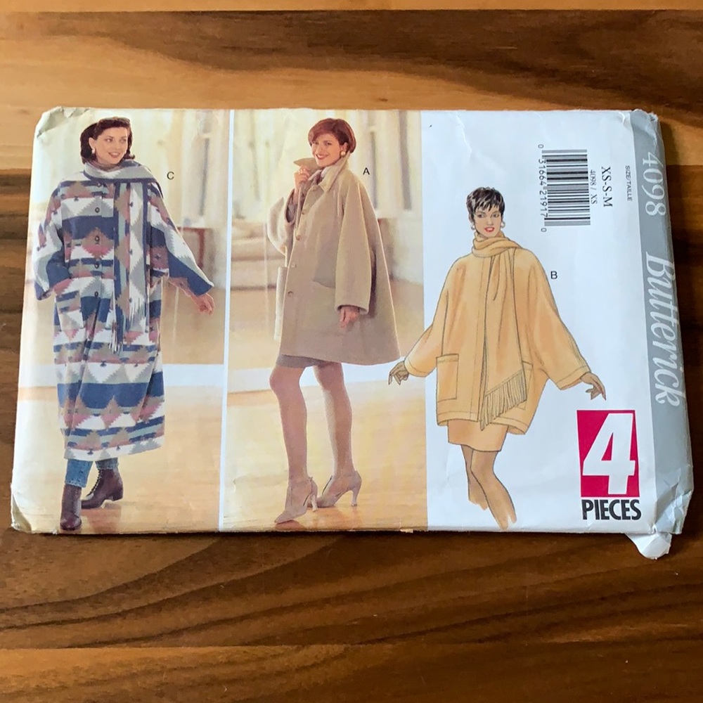 Butterick Jacket and Coat vintage pattern
